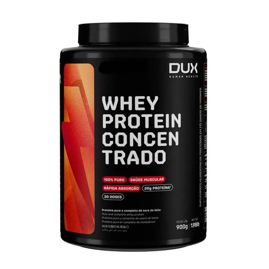 Dux Human Health Whey Protein Concentrado Pote (900g) - Doce de Leite