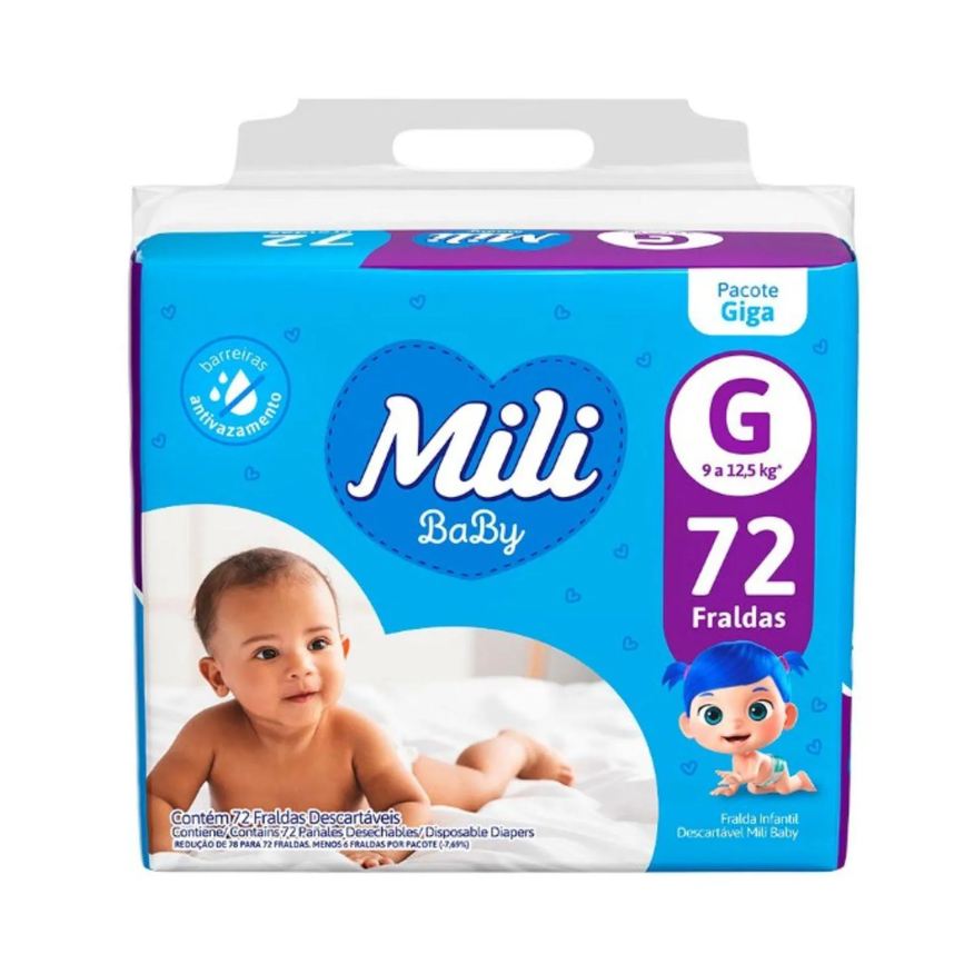 Mili Fralda Giga G C72 – Conforto e Proteção para Bebês