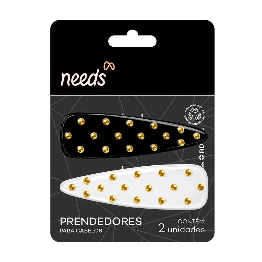 Needs Prendedor para Cabelo Com Strass 2 Unidades