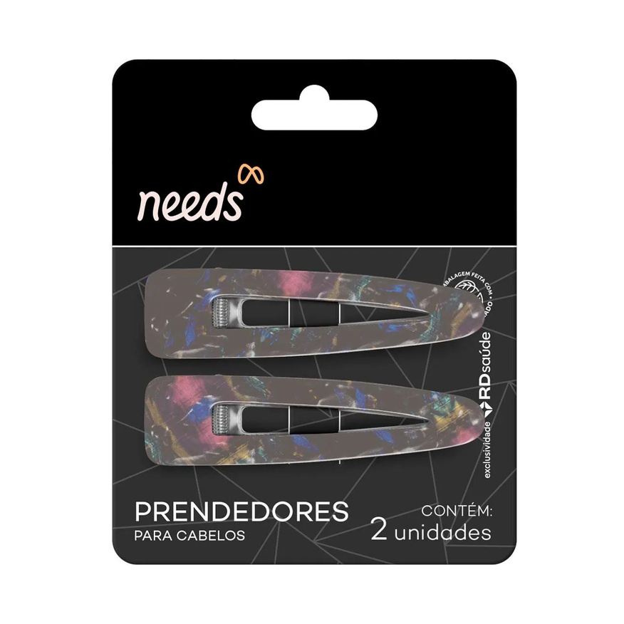 Needs Prendedor para Cabelo Metal Galáxia 2 Unidades
