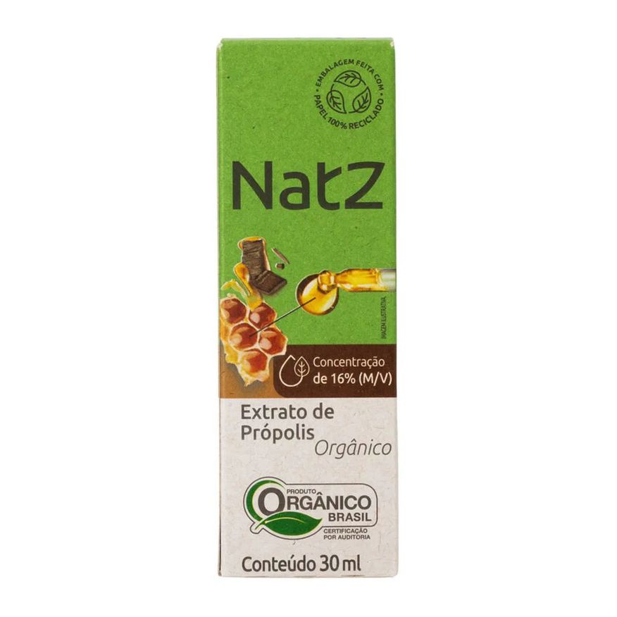 de Extrato Própolis Verde Orgânico 16% Natz 30ml