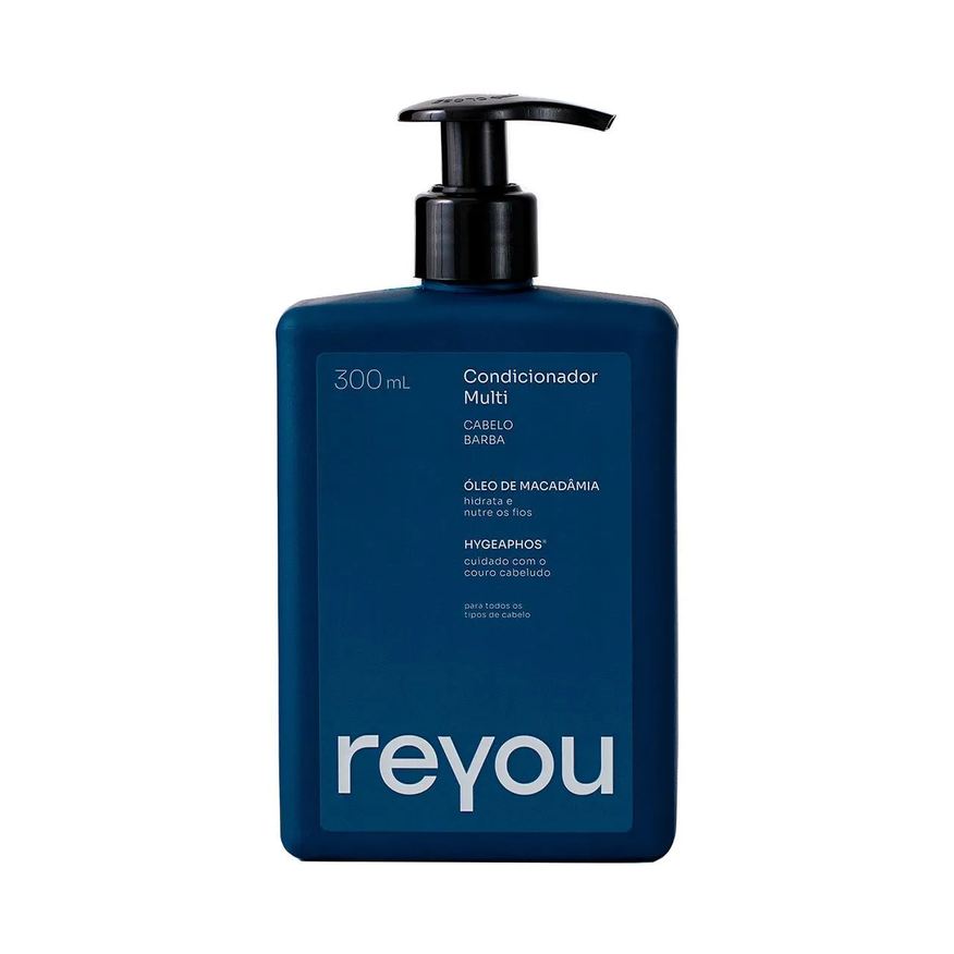 Reyou Condicionador Masculino Multi Cabelo e Barba 300ml