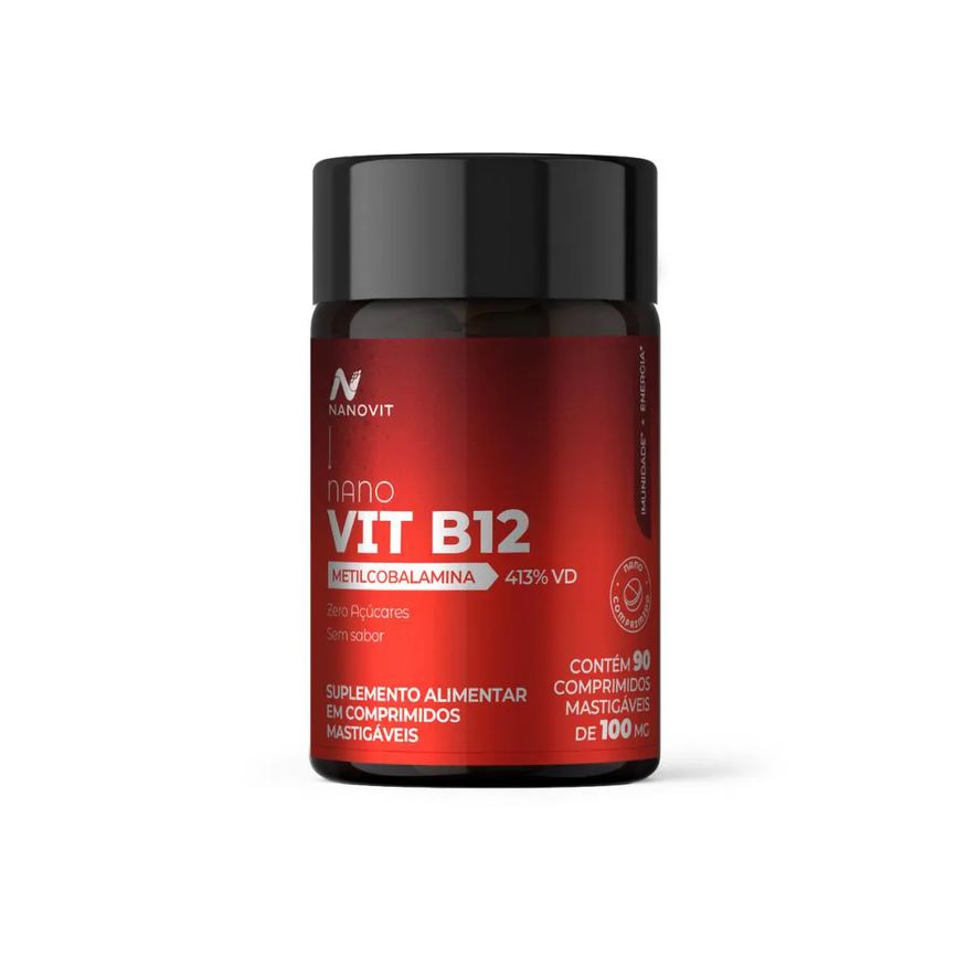 Nanovit Vitamina B12 Metilcobalamina 60 Nanocomprimidos 9,9 Mcg