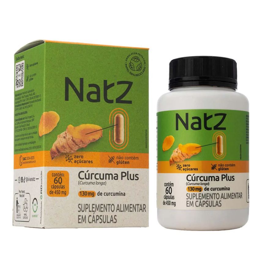 Natz Cúrcuma Plus 130mg 60 capsulas