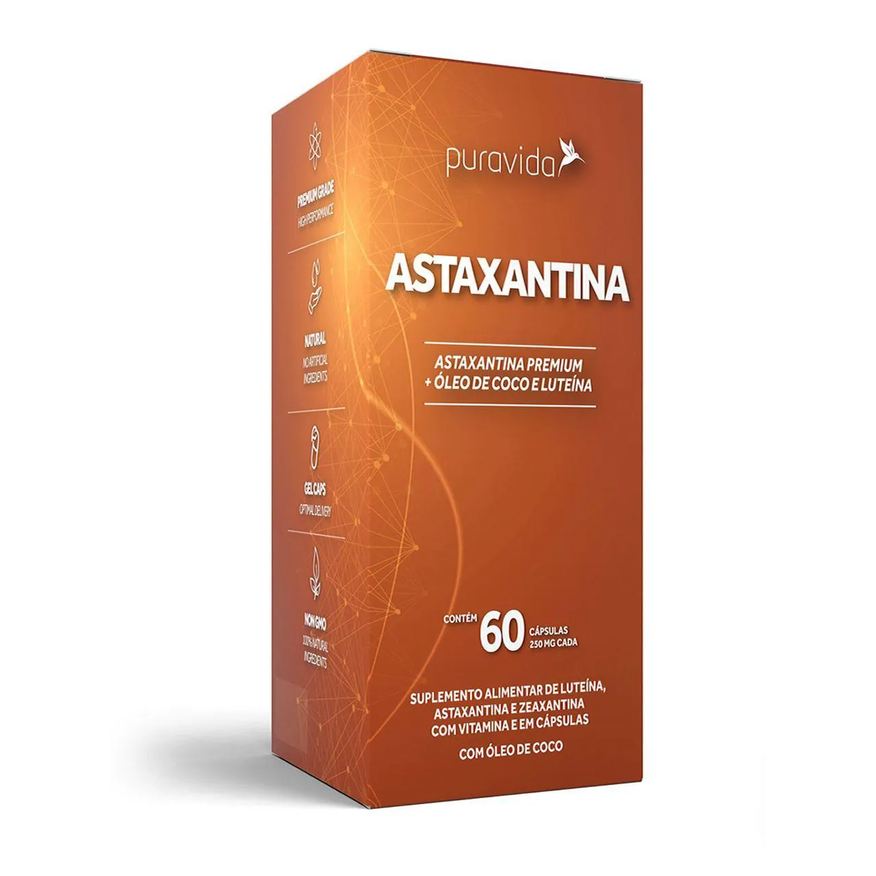 Puravida Astaxantina - 60 Cápsulas Softgel