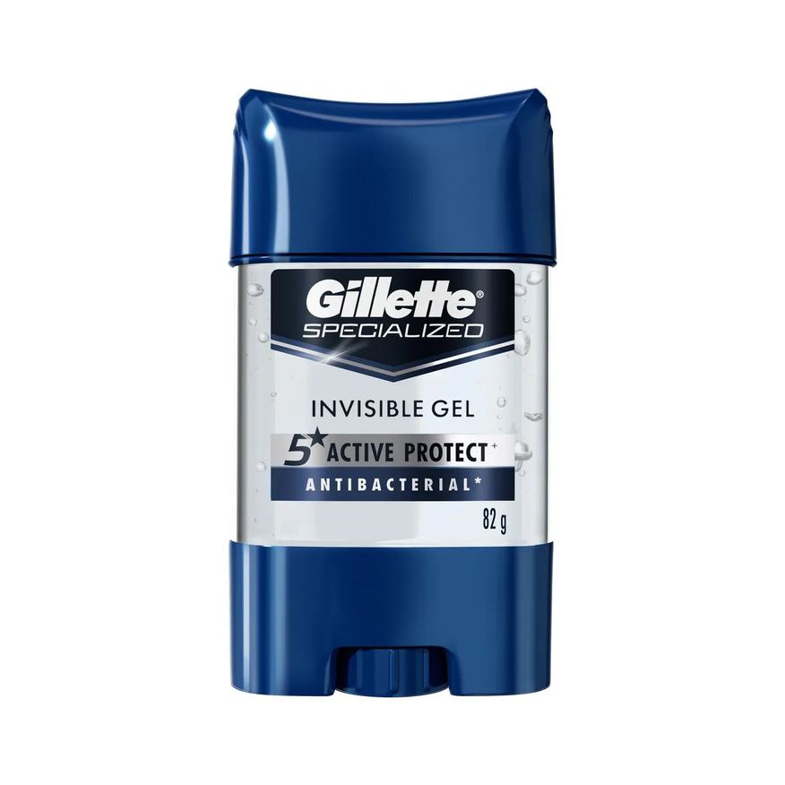 Gillette Desodorante Antitranspirante Stick Gel Gillete Specialized Gel Invisível Masculino 82g