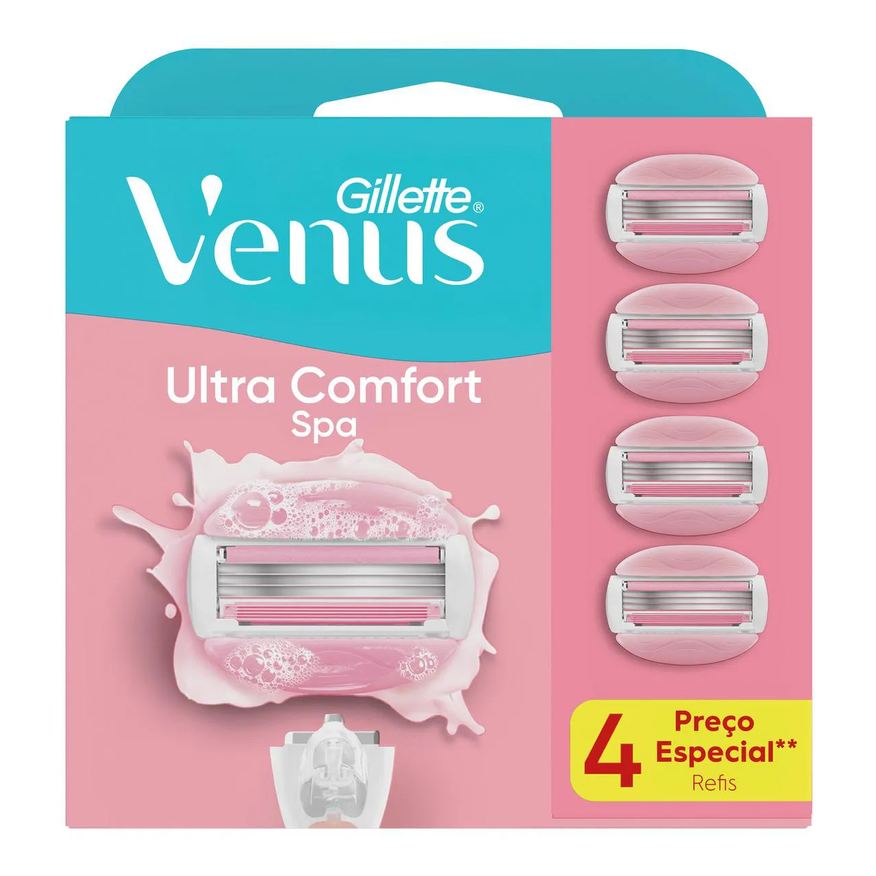 Gillette Carga para Aparelho de Depilar Venus SPA com 4 unidades