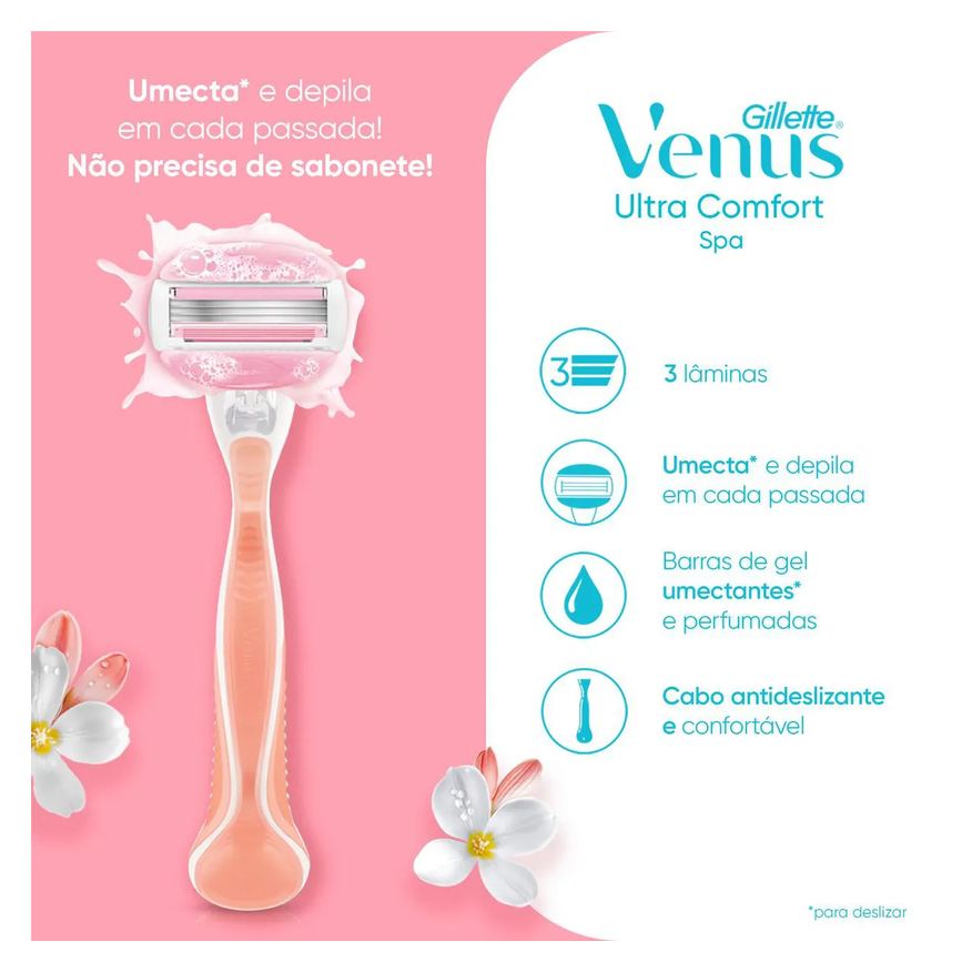 Gillette Carga para Aparelho de Depilar Venus SPA com 2 unidades