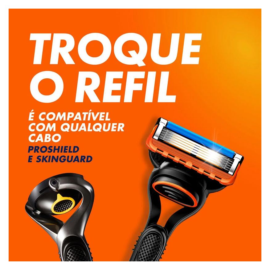 Gillette Carga para Aparelho de Barbear Fusion 5 - 4 unidades