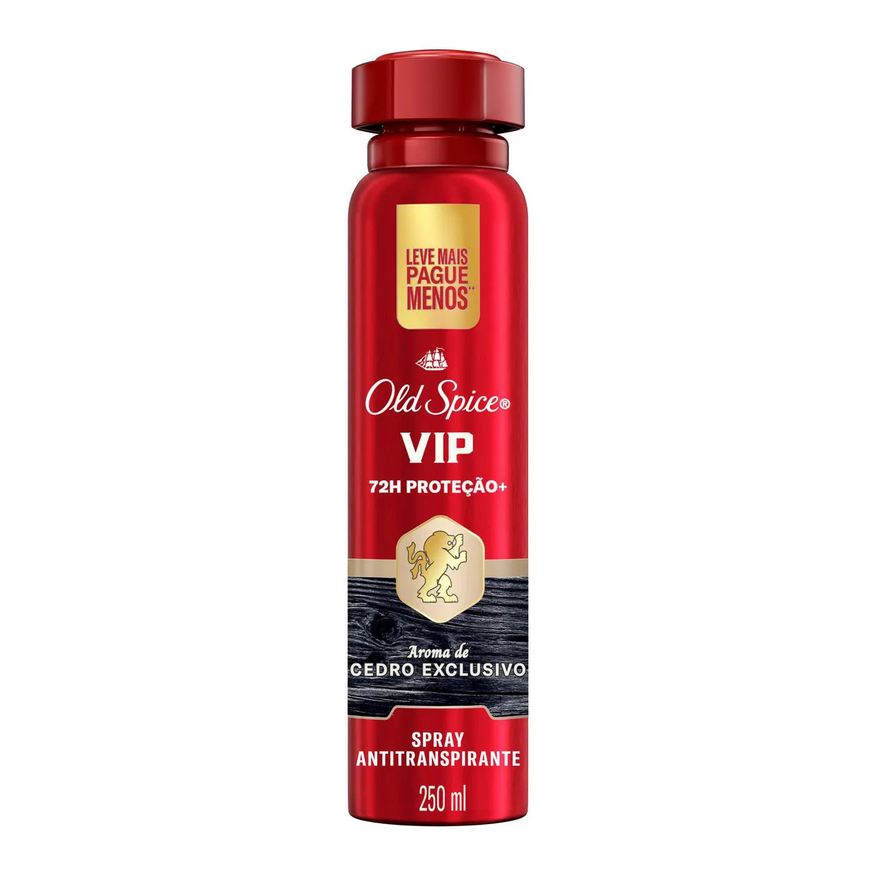 Old Spice Desodorante Antitranspirante VIP em Spray 250ml