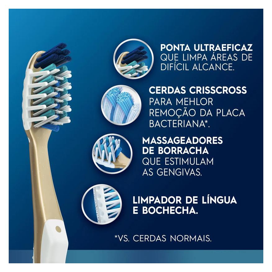 Oral-B Escova de Dente Pro-Saúde 7 Benefícios Macia com 2 unidades