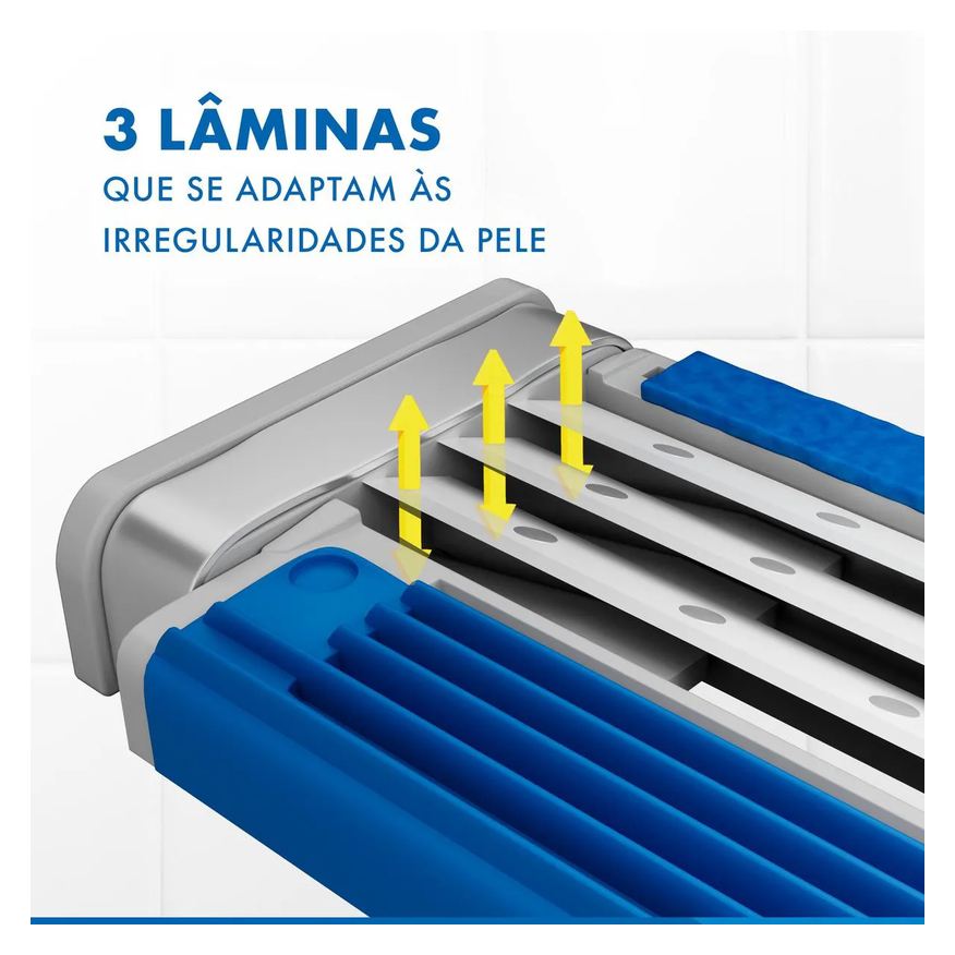 Gillette Barbeador Prestobarba 3 Comfortgel 8 unidades