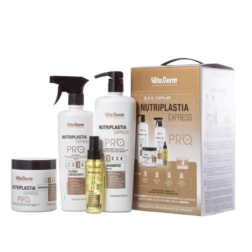 Vita Derm Kit Nutriplastia Express Pro (4 Produtos)