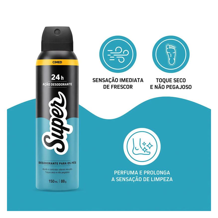 Aerosol Desodorante Super para os Pés 150ml