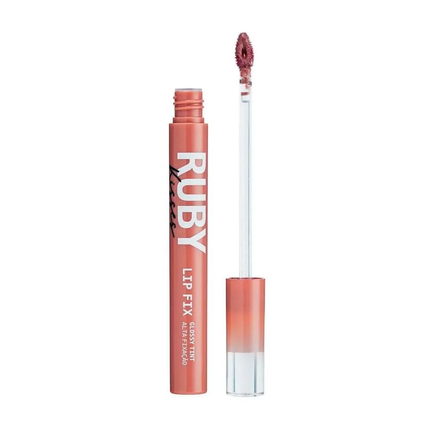 Ruby Kisses Lip Fix Glossy Tint - Rosy Brown
