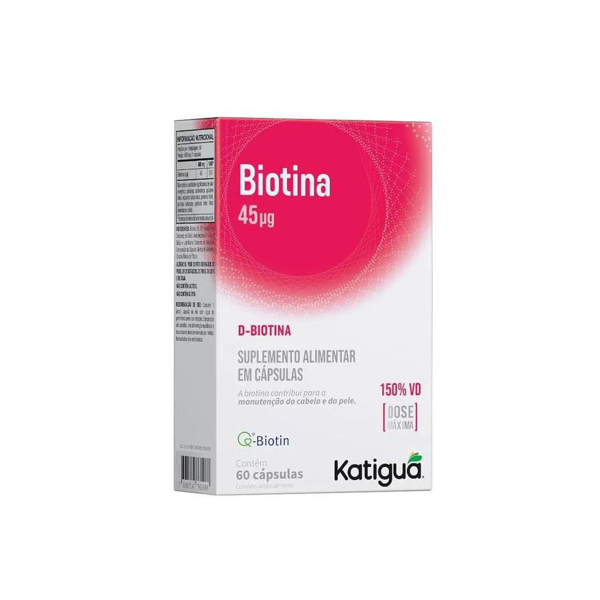 Katigua Biotina Dose Máxima 600mg - 60 Cápsulas - Katiguá
