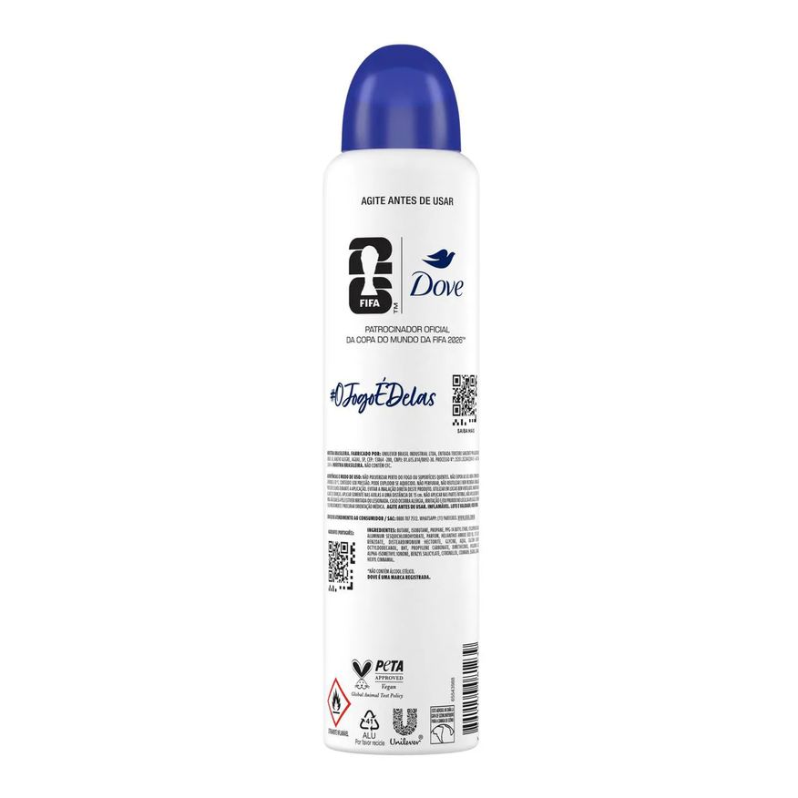 Dove Desodorante Antitranspirante Aerosol Original Feminino 72h 250ml