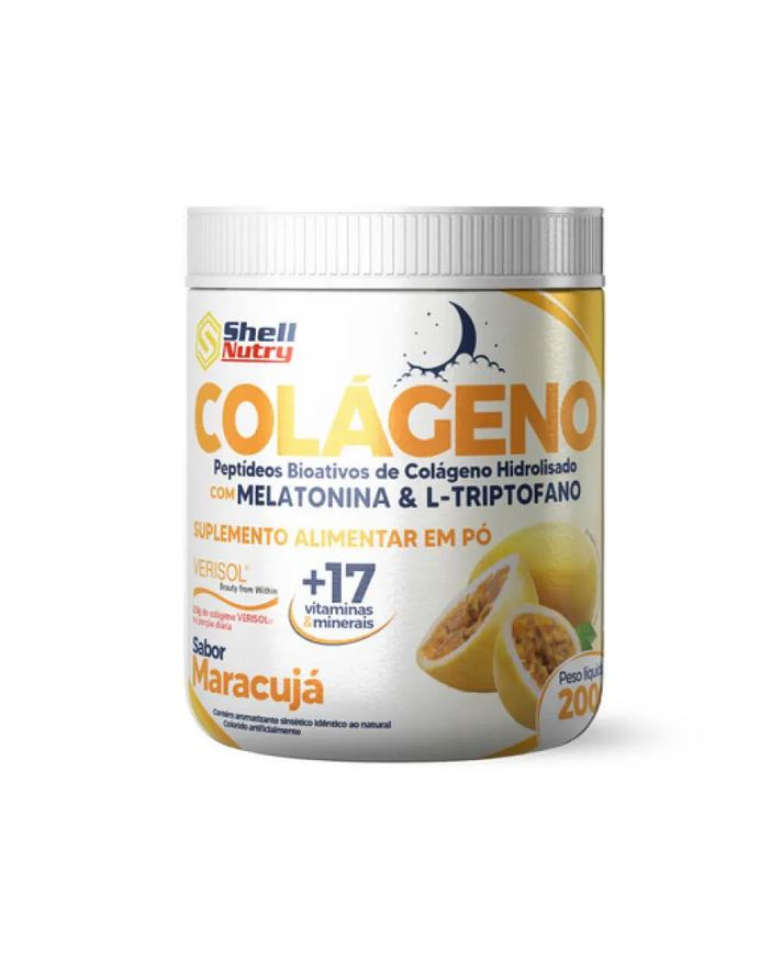 Shell Nutri Colágeno Verisol em Pó Sabor Maracujá 200g Shell Nutry