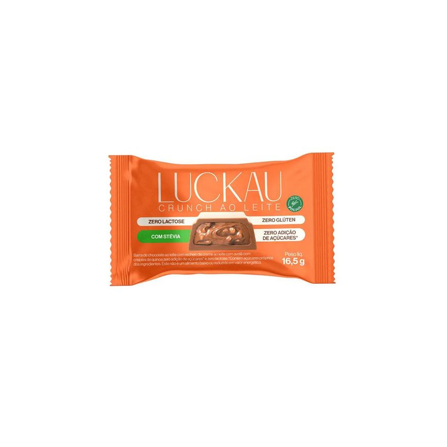 Luckau Barra Crunch ao Leite 16,5g
