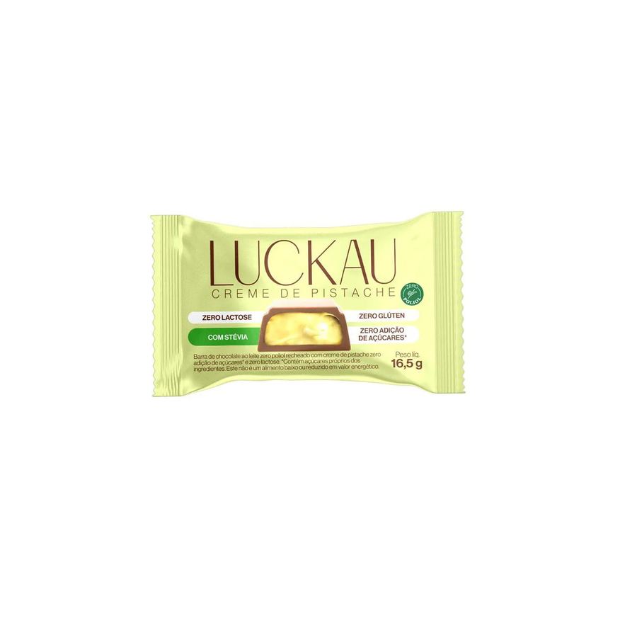 Luckau Barra Crunch Branco Pistache 16,5g