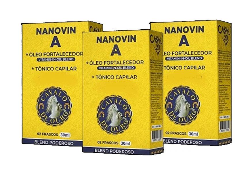 Nanovin a Kit 3 Casal 20 Crescimento Capilar Anti Queda