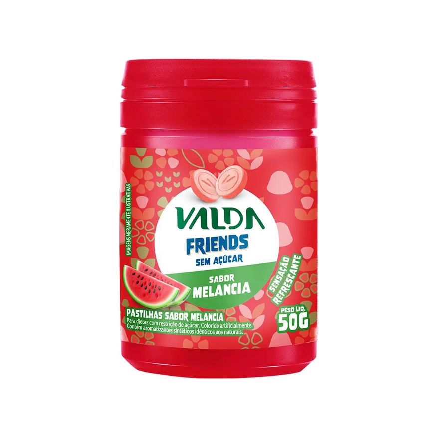 Valda Pastilhas Friends Melancia Pote 50g