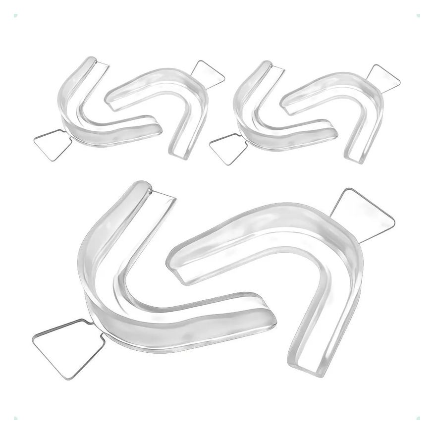 Kit 6 Moldeiras Clareamento Dental Termomoldável Silicone