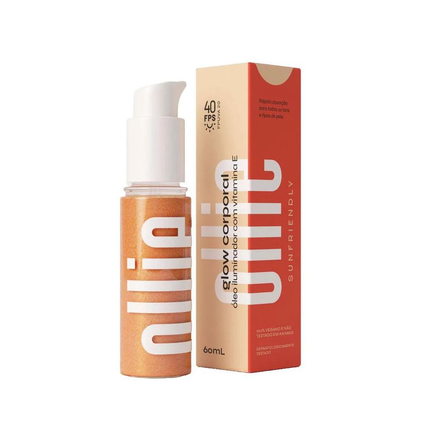 Ollie Óleo Iluminador Glow Corporal FPS 40 60ml