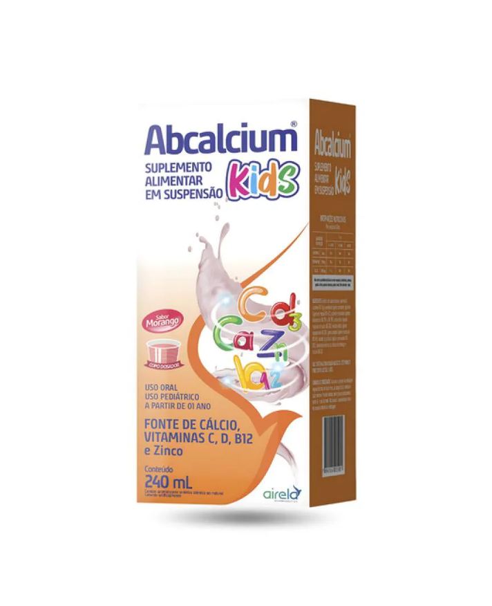 Airela Abcalcium Kids Suplemento Alimentar Zero Açúcar 240ml