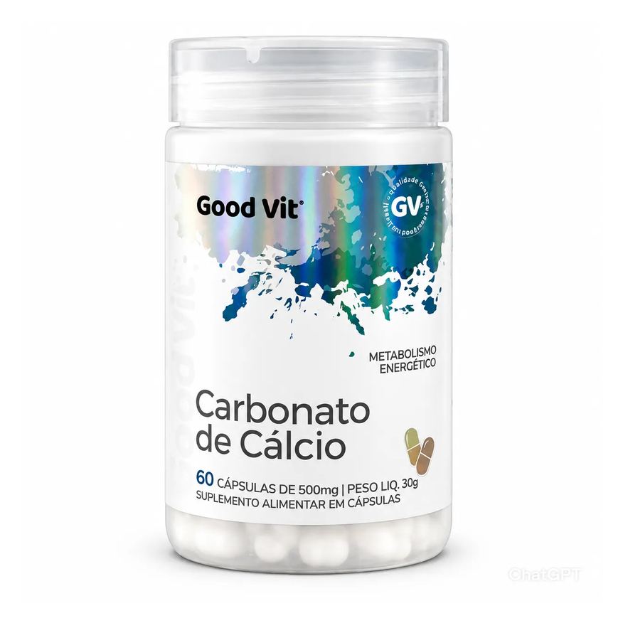 Good Vit Carbonato de Cálcio 500mg C/60 cápsulas