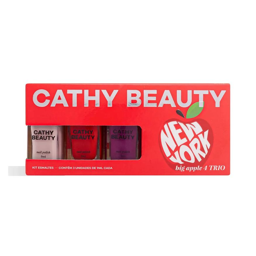Cathy Beauty Kit Esmalte Big Apple 4 Trio
