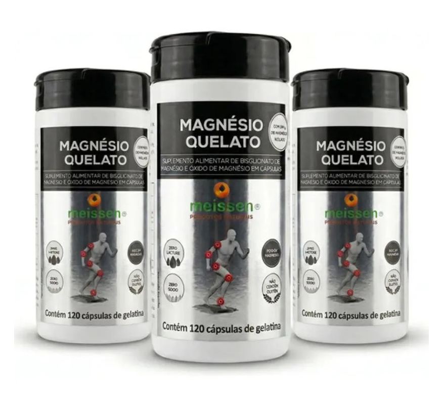 Meissen Kit 3 Magnesio Taurato 120 Capsulas