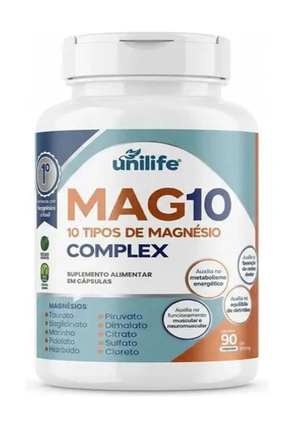 Unilife Magnesio 10 Tipos Complexo 90 Capsulas