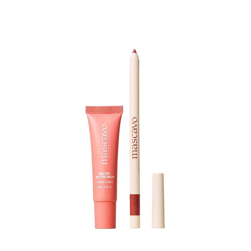 Mascavo Kit Lip Balm Sugar Candy 10g + Lapiseira Labial Dusty Rose 0,3g