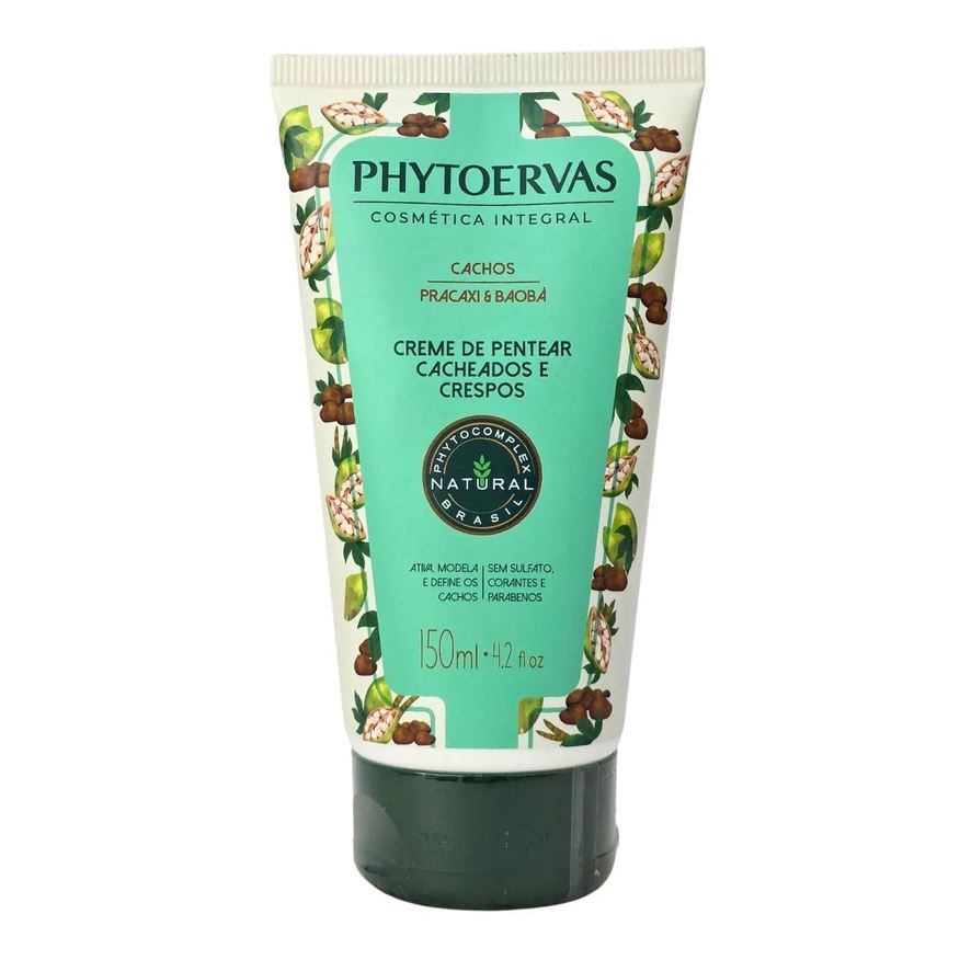 Phytoervas Creme de Pentear Cacheados e Crespos Pracaxi & Baobá 150ml