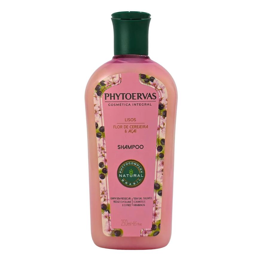 Phytoervas Shampoo Lisos Flor de Cerejeira & Açaí 250ml
