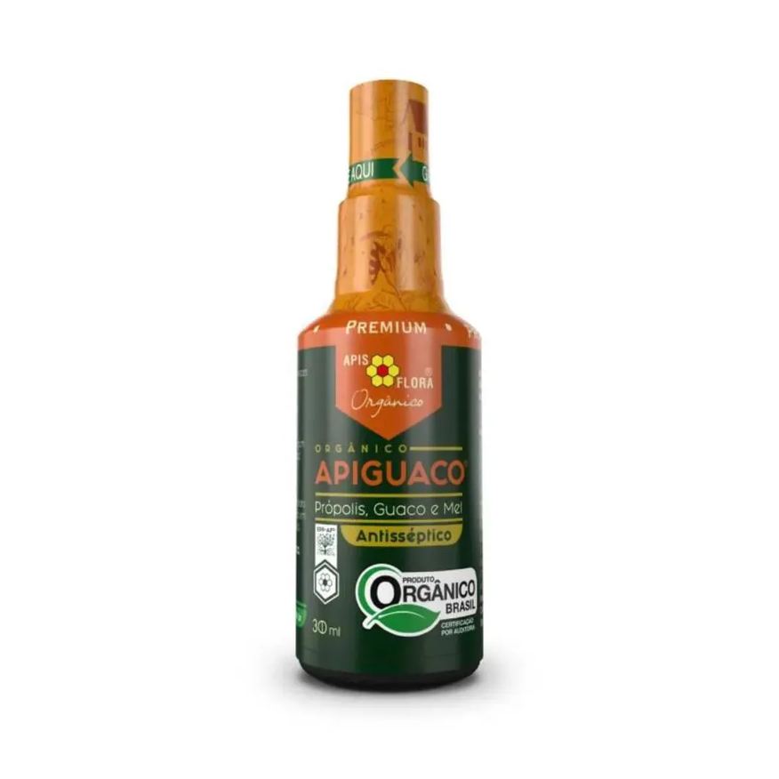 Apis Flora Apiguaco Orgânico Antisséptico Spray Própolis Guaco e Mel 30ml