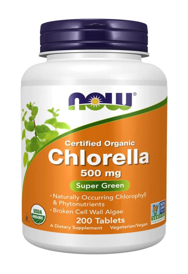Now Foods Chlorella 500mg 200 Tabletes