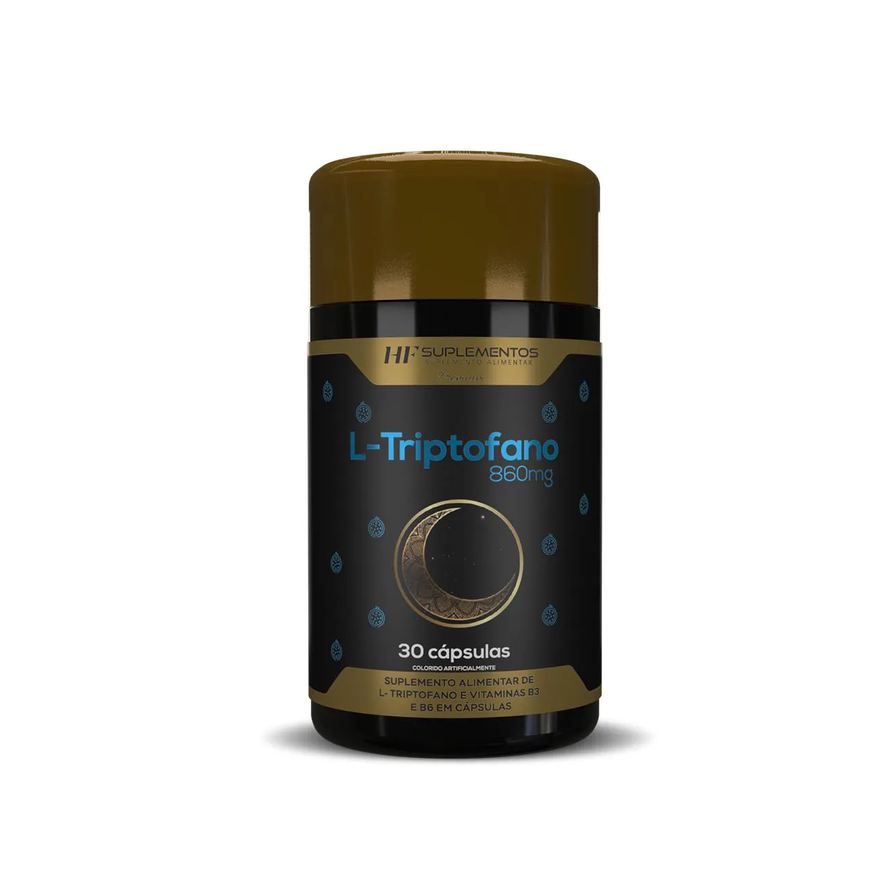 Hf Suplements L-Triptofano com Maracuja 860mg 30Caps Hf Suplementos