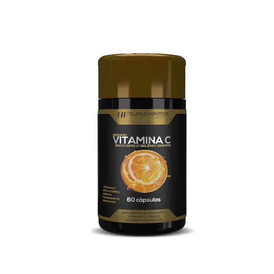 Hf Suplements Vitamina C Premium 60 Cápsulas Hf Suplementos