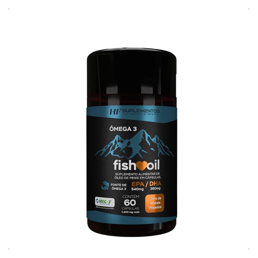 Hf Suplements Omega 3 Fish Oil 60 Cápsulas Hf Suplementos