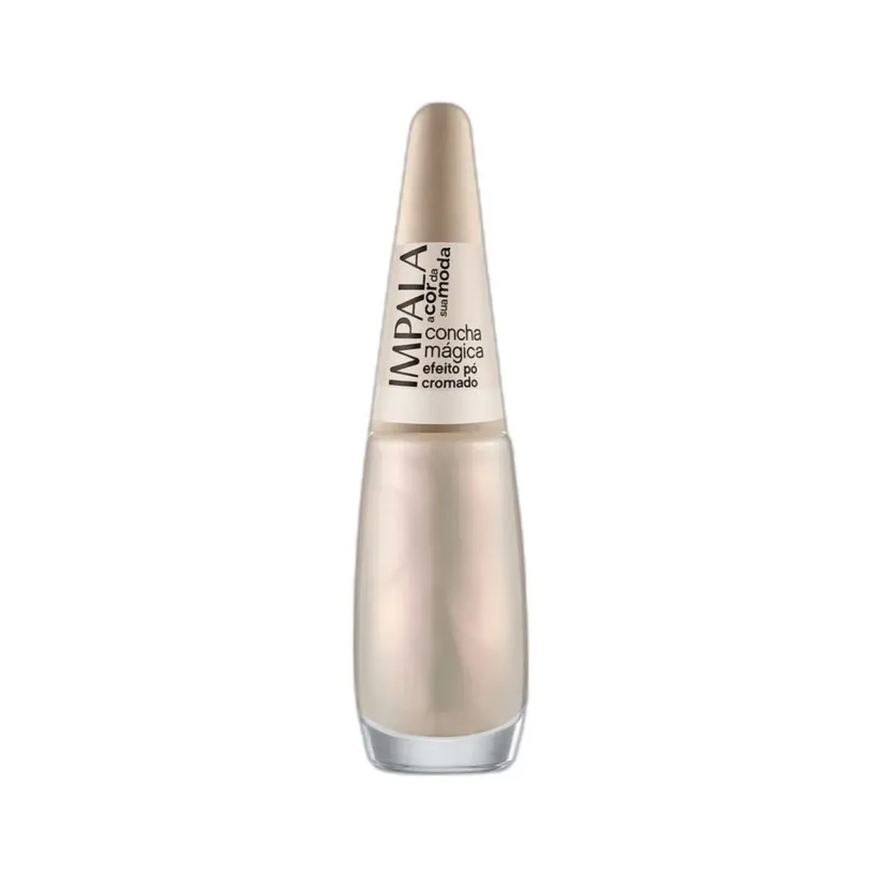 Impala Esmalte Efeito Pó Cromado a Cor da Sua Moda 7,5ml - Concha Mágica
