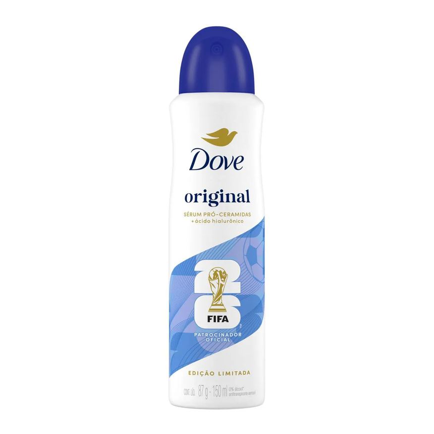 Dove Desodorante Antitranspirante Aerosol Original Feminino 72h 150ml