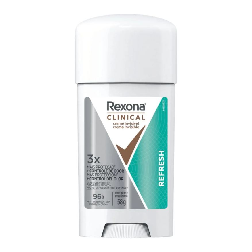 Unilever Des Rexona Clinical Creme 58g Fem Refresh