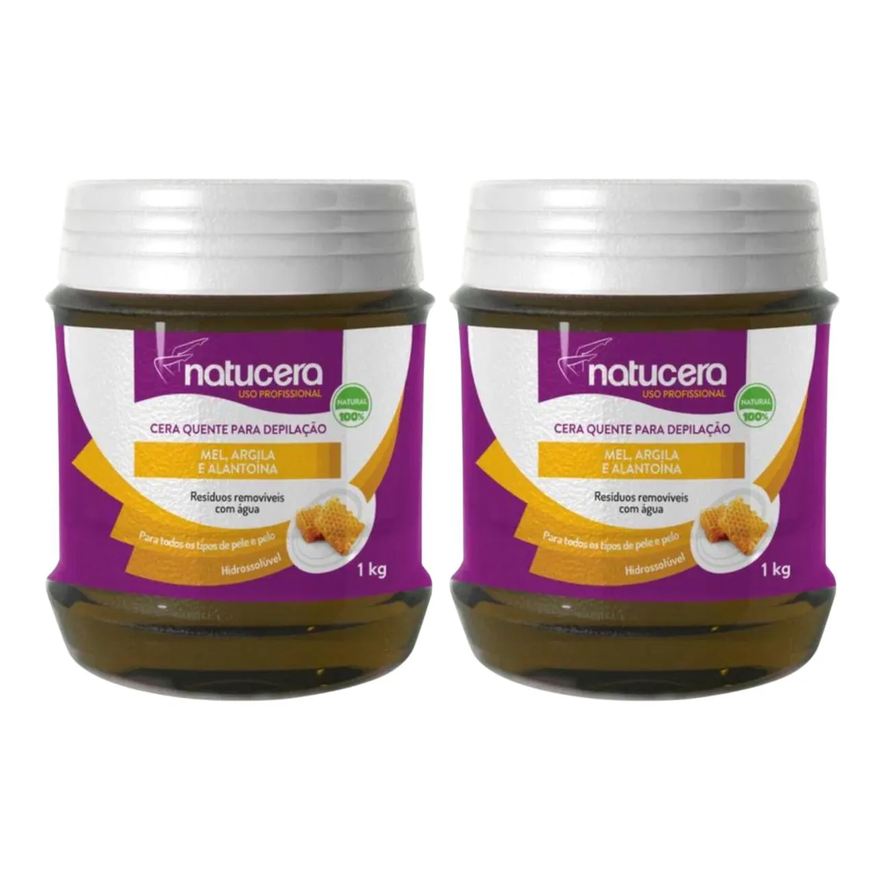 Natucera Kit C2 Cera Depilatória Corporal Quente Mel