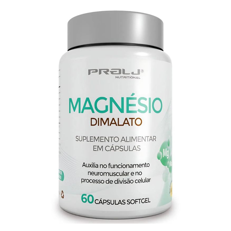 Prolj Magnésio Dimalato 60 Cápsulas Softgel Nutritional