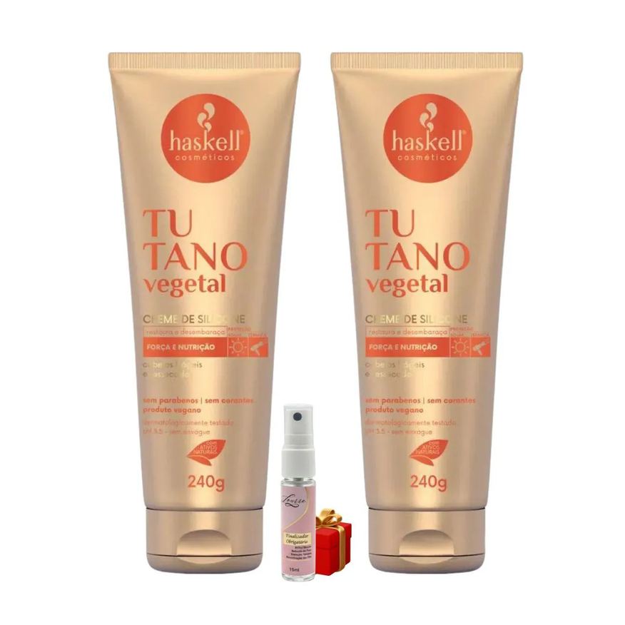Haskell Kit 2 Leave In Creme de Pentear Tutano 240g + Presente Lourre 15ml