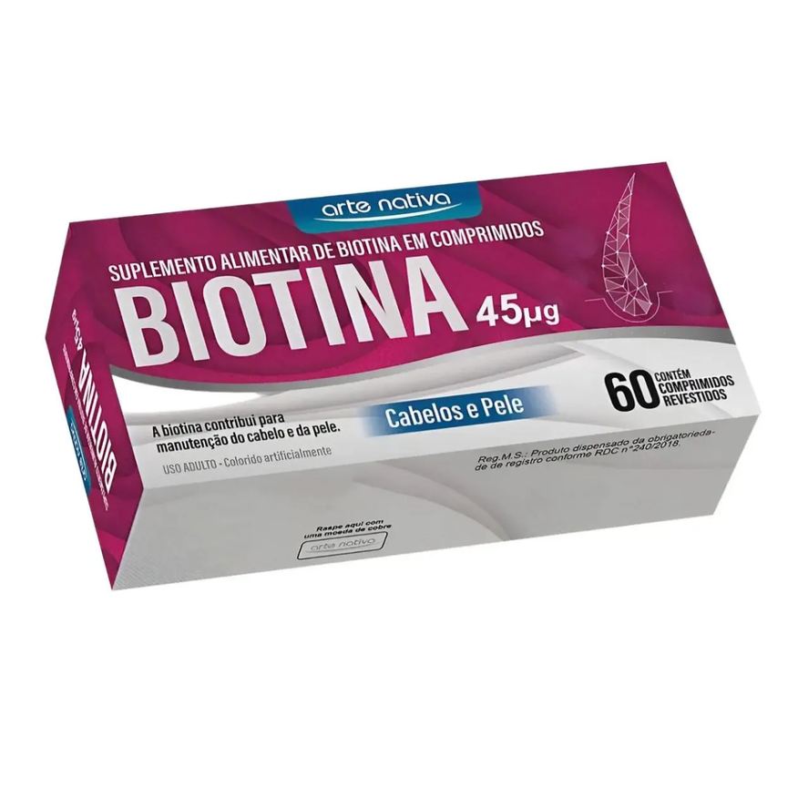 Arte Nativa Biotina 45Mcg 60 Comprimidos