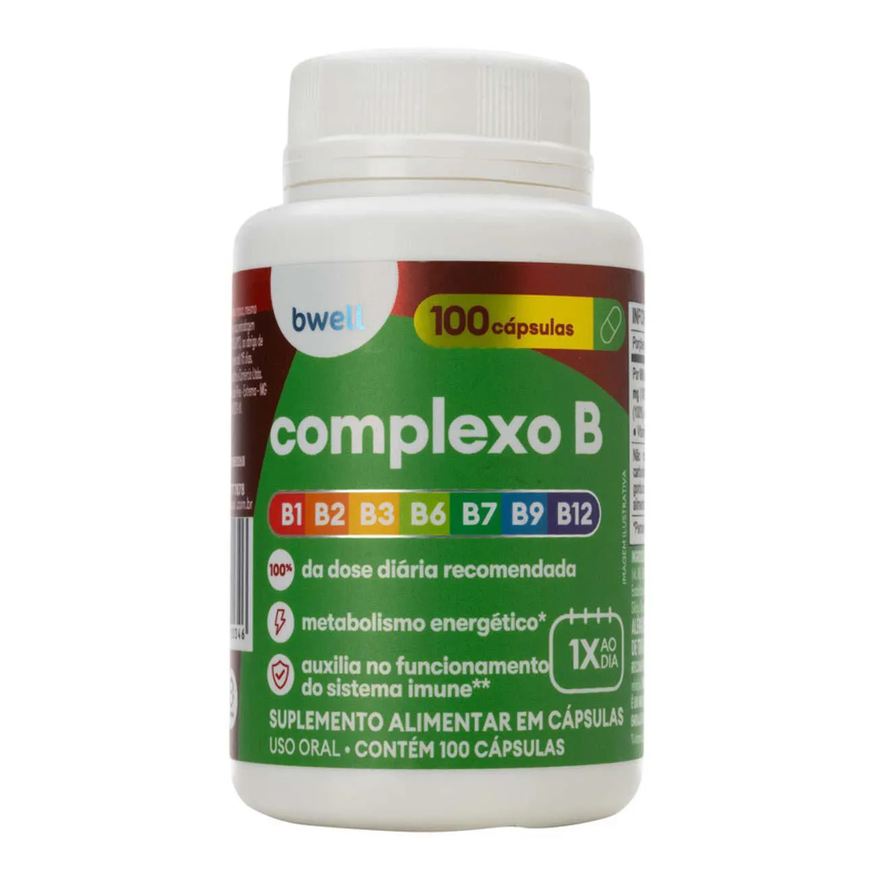 Bwell Polivitamínico Complexo B 100 capsulas gelatinosas