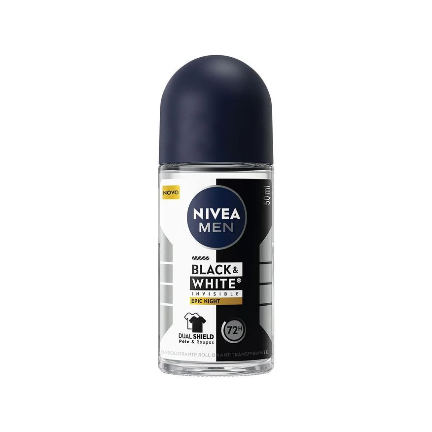 Nivea Desodorante Antitranspirante Roll-On Men Black & White Epic Night 50ml